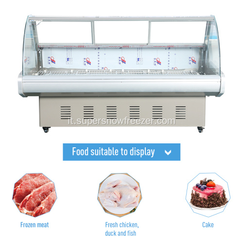 Vetrina del refrigeratore per gastronomia economica per l&#39;esposizione del refrigeratore di carne